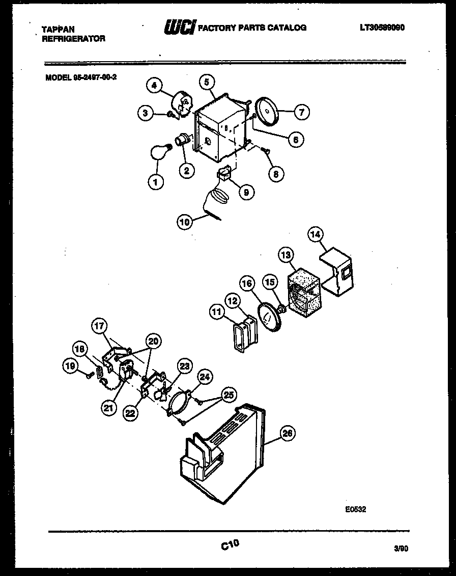 REFRIGERATOR CONTROL ASSEMBLY, DAMPER CONTROL ASSEMBLY AND F