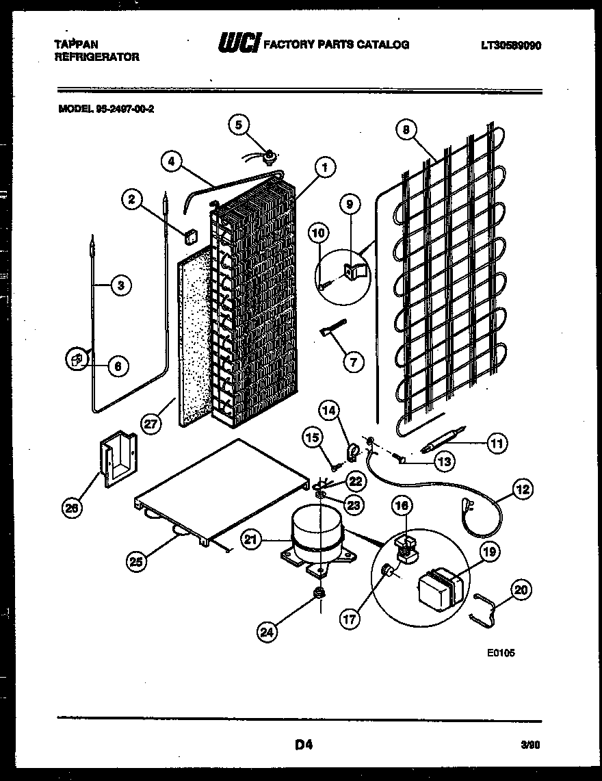 System and automatic defrost parts
