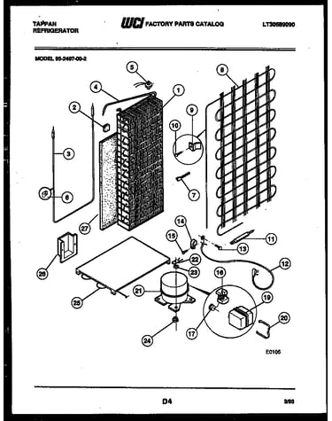System and automatic defrost parts