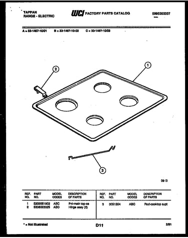 Cooktop parts