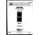 Tappan 57-2707-10-03 cover page diagram