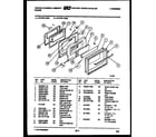 Tappan 57-2707-10-03 door parts diagram