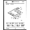 Tappan 32-0117-00-03 cooktop parts diagram