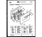 Tappan 32-0117-00-03 door parts diagram