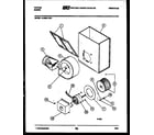 Tappan 13-2589-00-01 motor and blower parts diagram