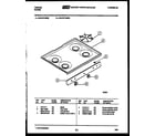 Tappan 32-0127-00-03 cooktop parts diagram