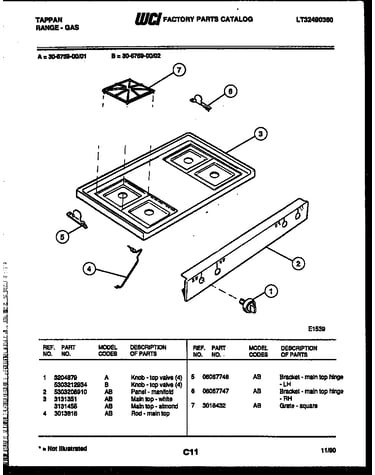 Cooktop parts
