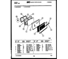 Tappan 30-6759-00-02 door parts diagram