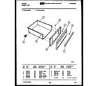 Tappan 30-6759-00-02 drawer parts diagram