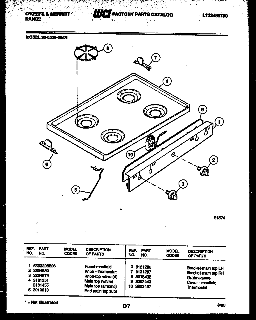 Cooktop parts