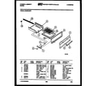 Tappan 30-6539-00-01 broiler drawer parts diagram