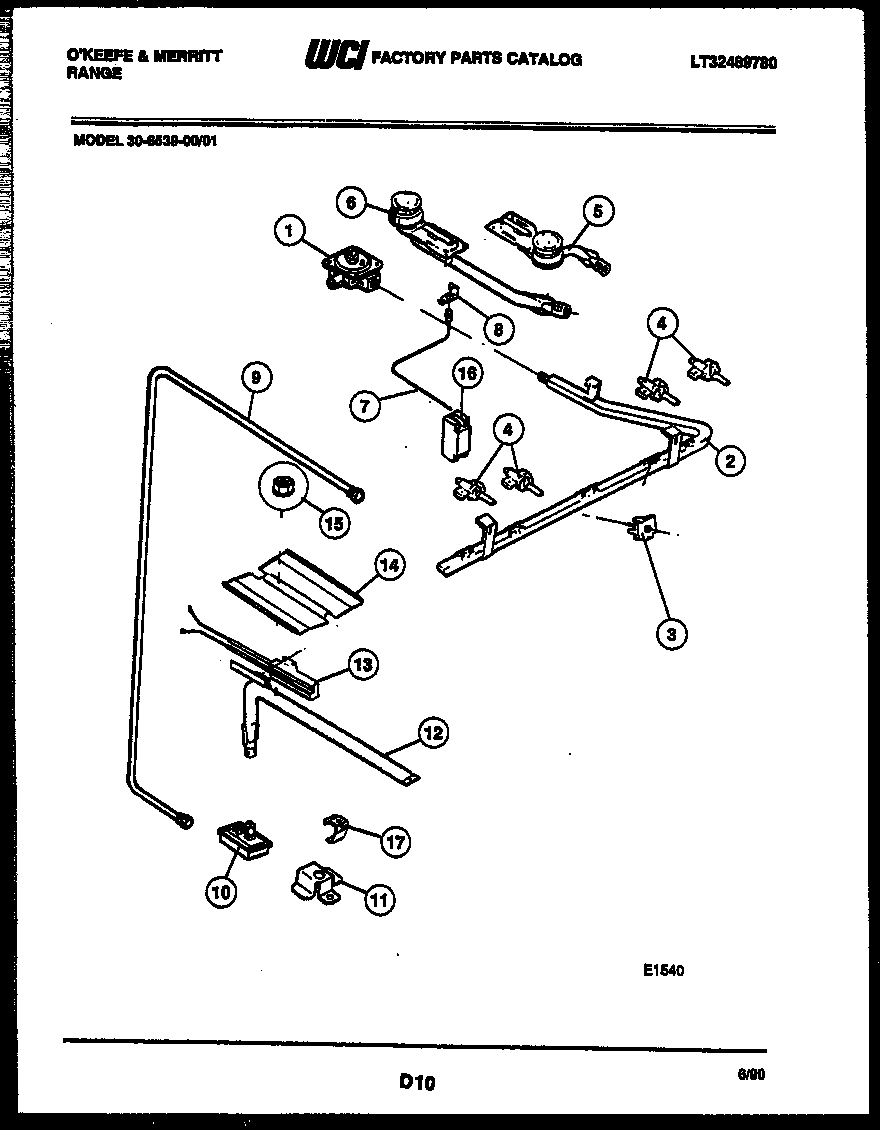 Burner, manifold and gas control