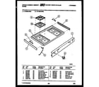 Tappan 72-3989-00-03 cooktop parts diagram