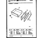 Tappan 72-7989-00-03 drawer parts diagram