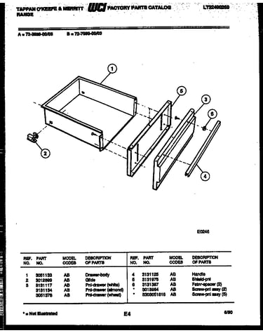 Drawer parts