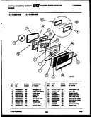 Lower oven door parts