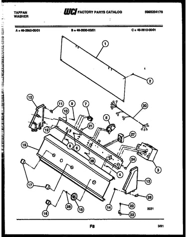 Console and control parts