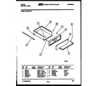 Tappan 12-4980-00-01 drawer parts diagram