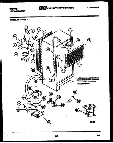 System and automatic defrost parts