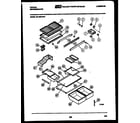 Tappan 95-1980-00-00 shelves and supports diagram