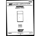 Tappan 95-1970-00-00 cover diagram