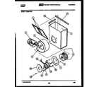 Tappan 14-2589-00-01 motor and blower parts diagram