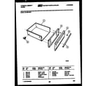 Tappan 30-7989-00-01 drawer parts diagram
