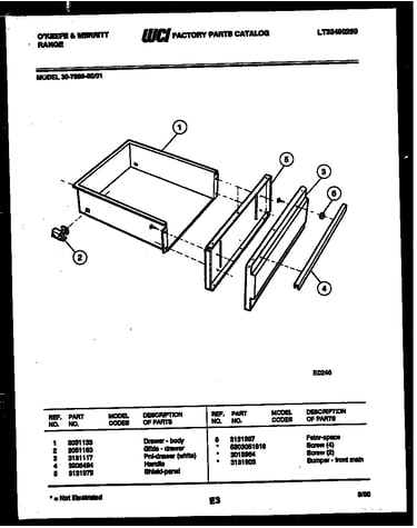 Drawer parts