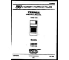 Tappan 76-4667-00-08 cover page diagram