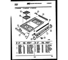 Tappan 76-8667-00-08 cooktop parts diagram