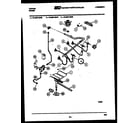 Tappan 76-8667-00-08 burner, manifold and gas control diagram