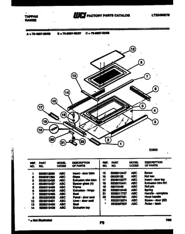 Top door parts