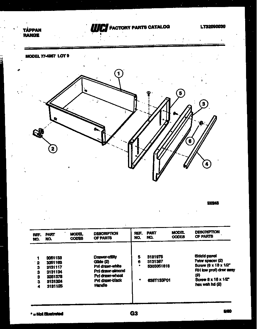 DRAWER PARTS