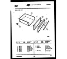 Tappan 77-4957-00-09 drawer parts diagram