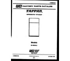 Tappan 95-1589-00-00 cover diagram