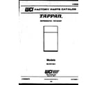 Tappan 95-2187-00-05 cover diagram