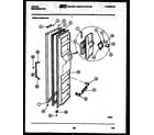 Tappan 95-2497-00-03 freezer door parts diagram