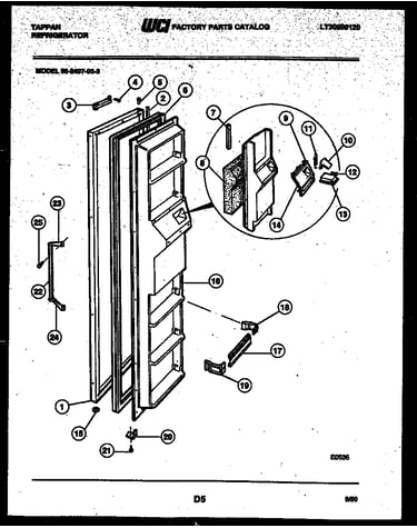 Freezer door parts