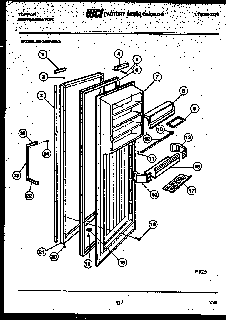 Refrigerator door parts