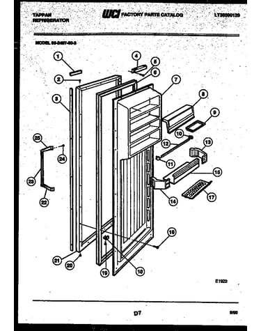 Refrigerator door parts