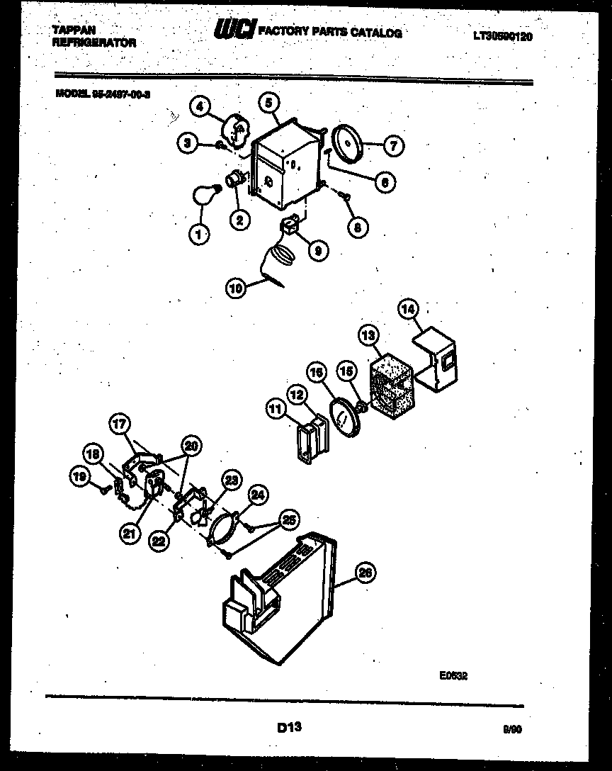 REFRIGERATOR CONTROL ASSEMBLY, DAMPER CONTROL ASSEMBLY AND F