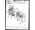 Tappan 95-2497-00-03 ice door, dispenser and water tank diagram