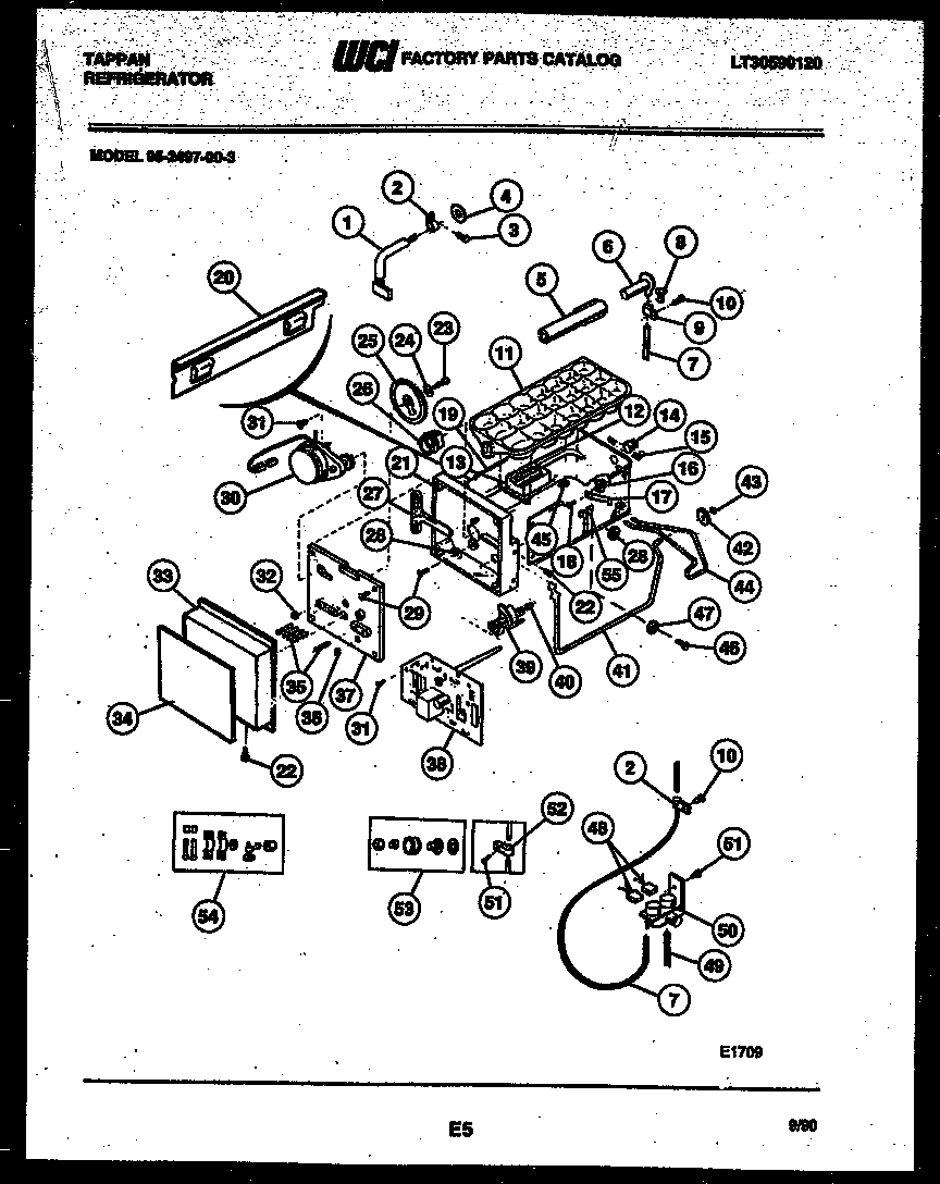 Ice maker and installation parts