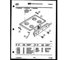Tappan 30-6238-00-07 cooktop parts diagram