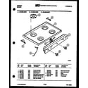 Tappan 30-6238-23-06 cooktop parts diagram