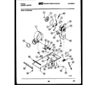 Tappan 44-2409-23-02 motor, blower and idler arm clutch diagram