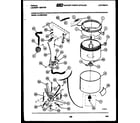 Tappan 44-2409-23-02 tubs, water valve and lid switch diagram