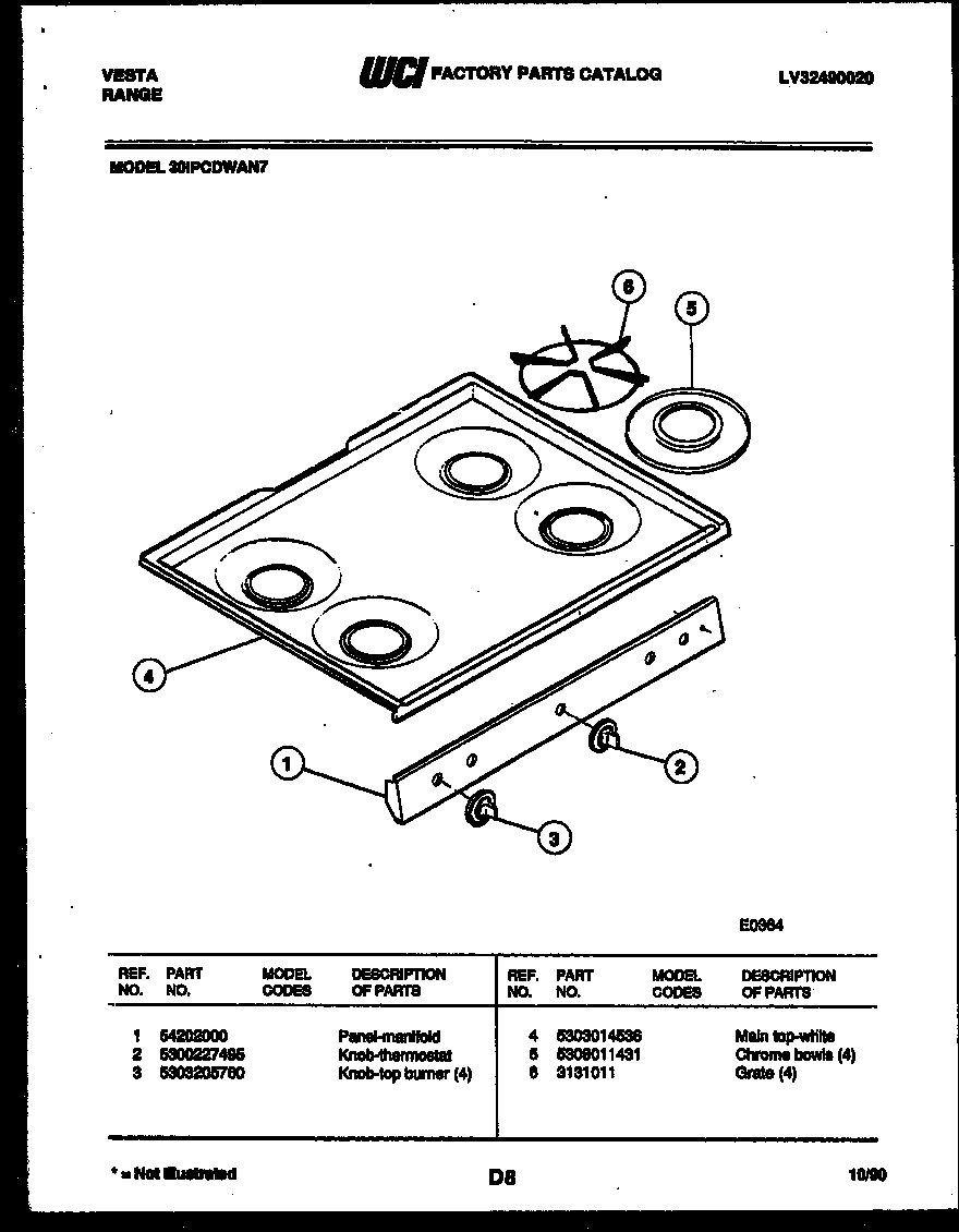 Cooktop parts