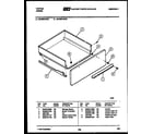 Tappan 36-3690-00-02 drawer parts diagram