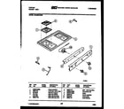 Tappan 30-2549-00-03 cooktop parts diagram